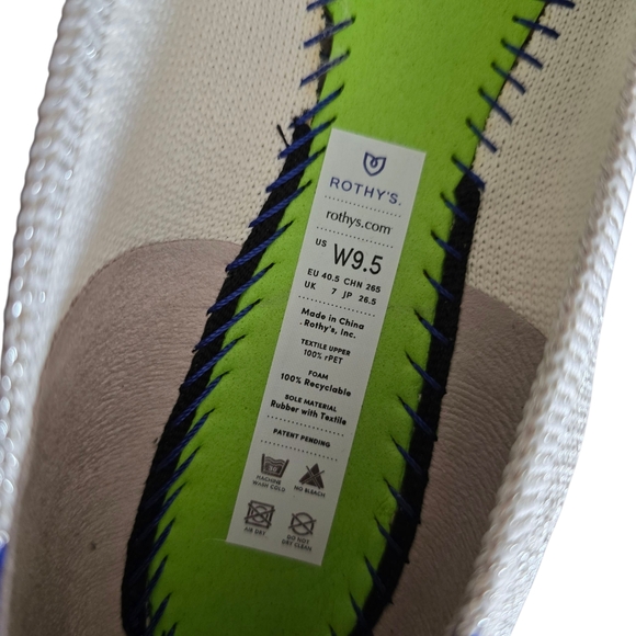 Rothy's The Point, Diamond Metallic, Size 9.5 - Picture 14 of 15